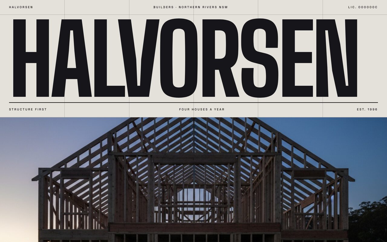 Halvorsen website, desktop