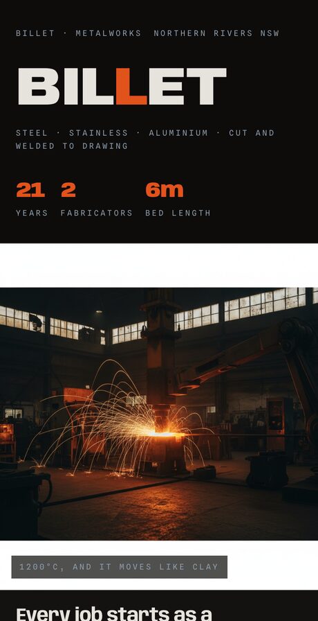 Billet website on a phone